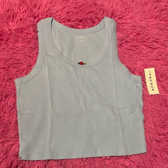 Pacsun Scalloped Stitch Sleeveless Tank Top Women Size Medium - Picture 11 of 11